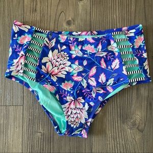 Shade & Shore Floral Bathing Suit Bottoms